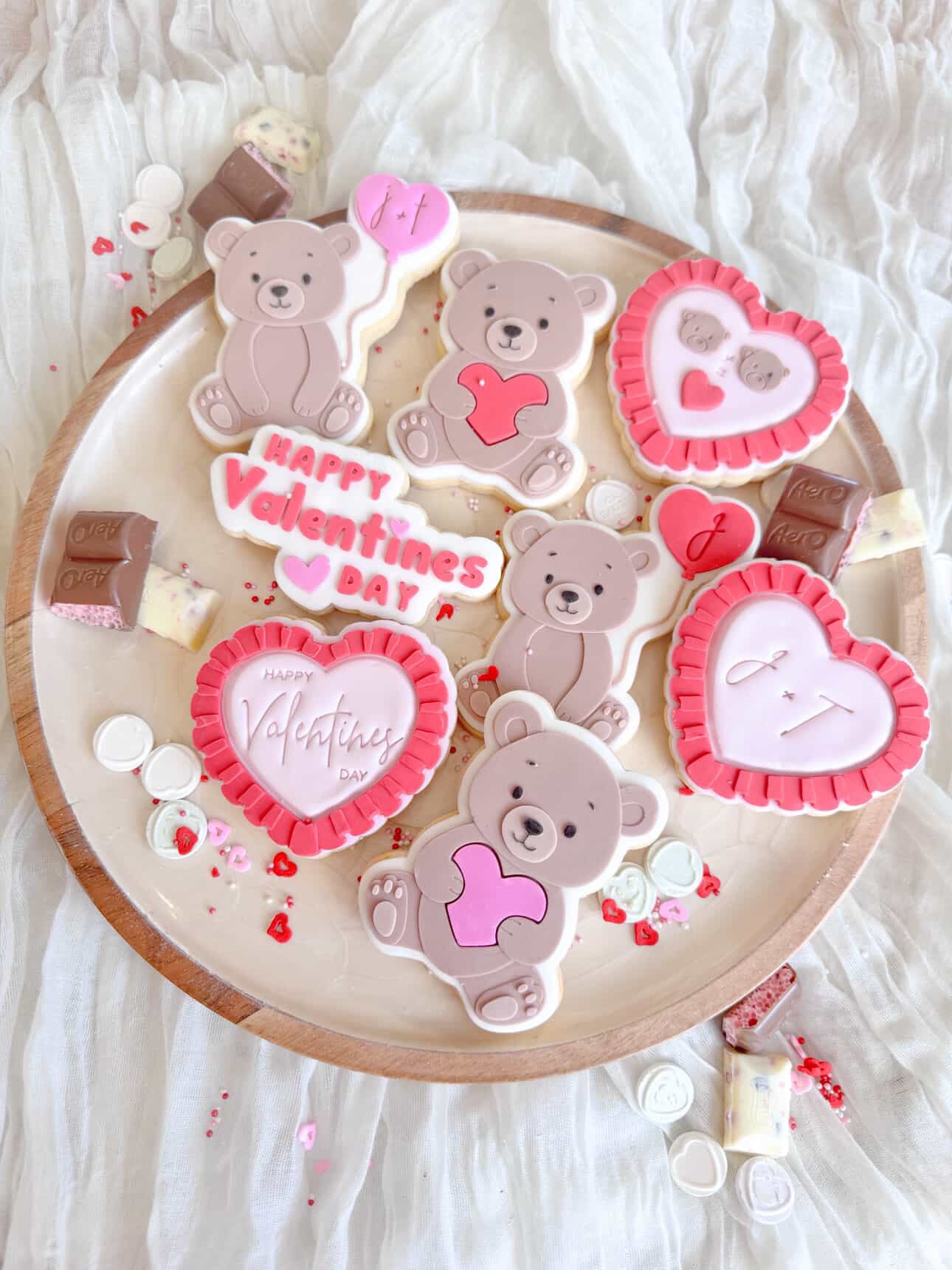 Happy Valentines Day Cookie Stamp & Cutter