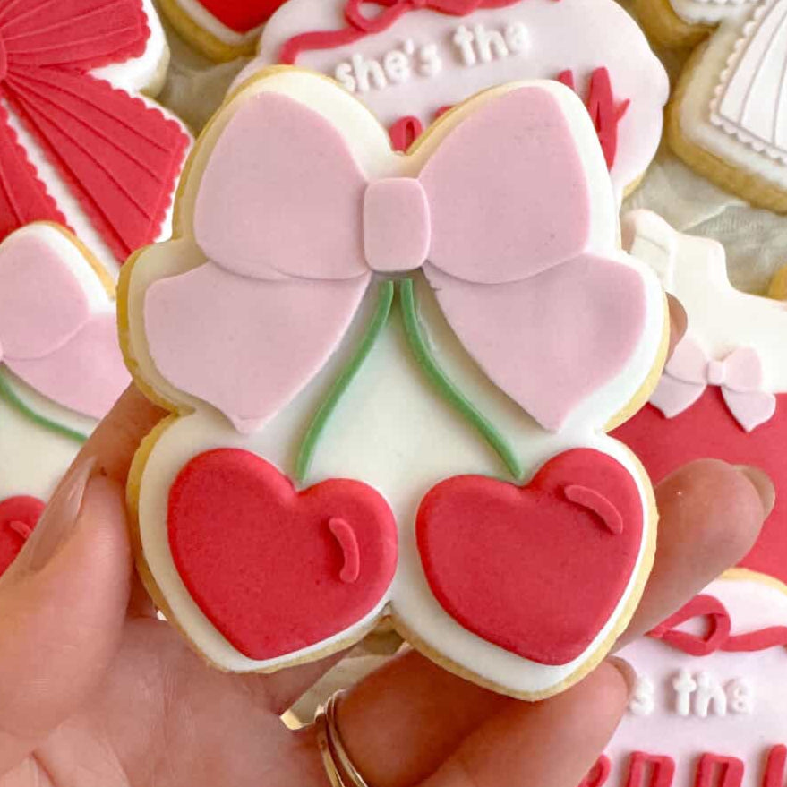 Cherries with Bow Cookie Stamp & Cutter