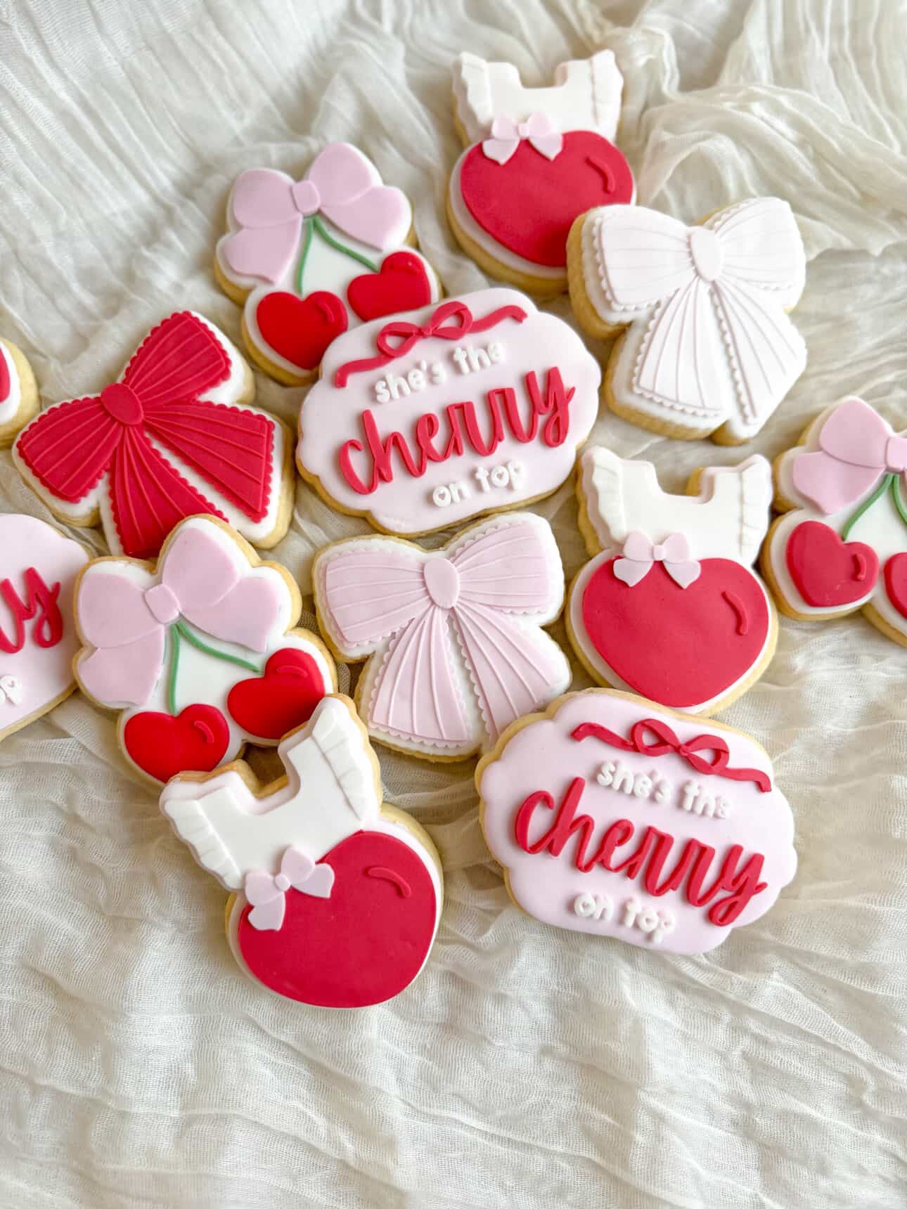 Cherries with Bow Cookie Stamp & Cutter