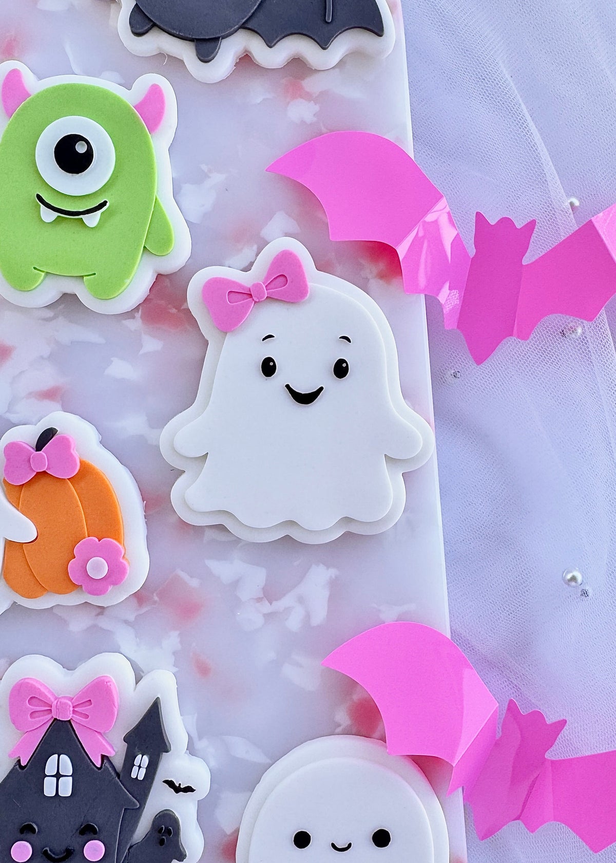 Ghost Girl with Bow Cookie Stamp & Cutter