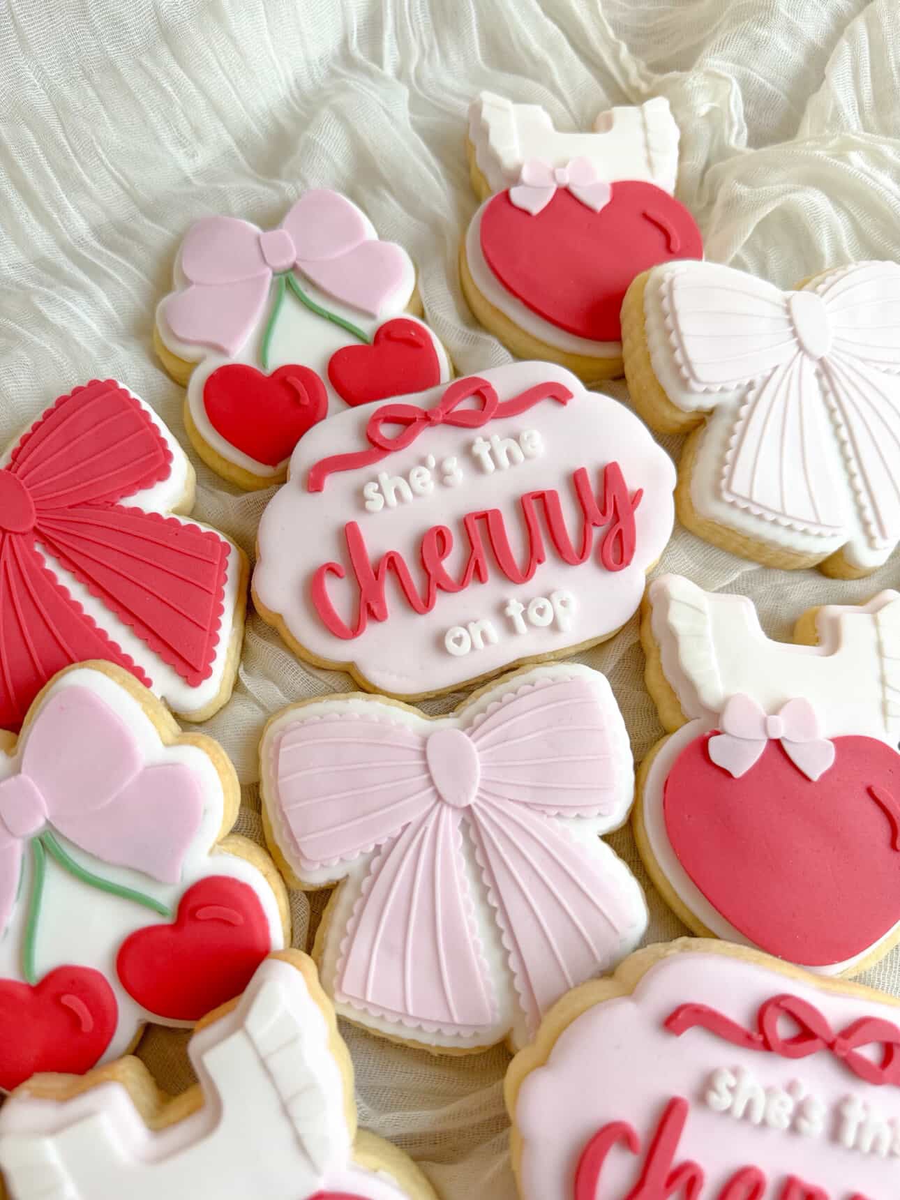 Cherries with Bow Cookie Stamp & Cutter