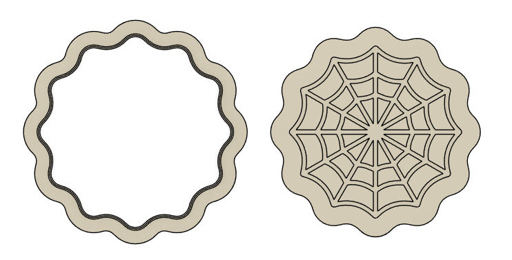 Spider Web Cookie Stamp & Cutter