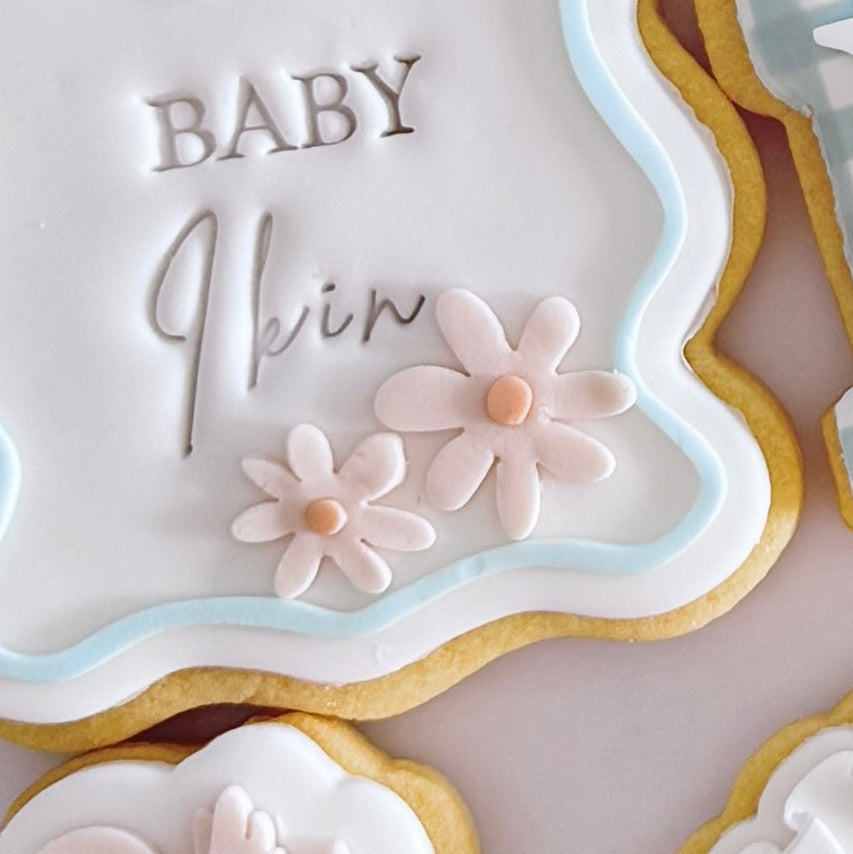 Abstract Daisy Cookie Stamp & Cutter
