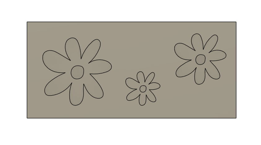 Mini & Micro Daisy Cookie Stamp Plate