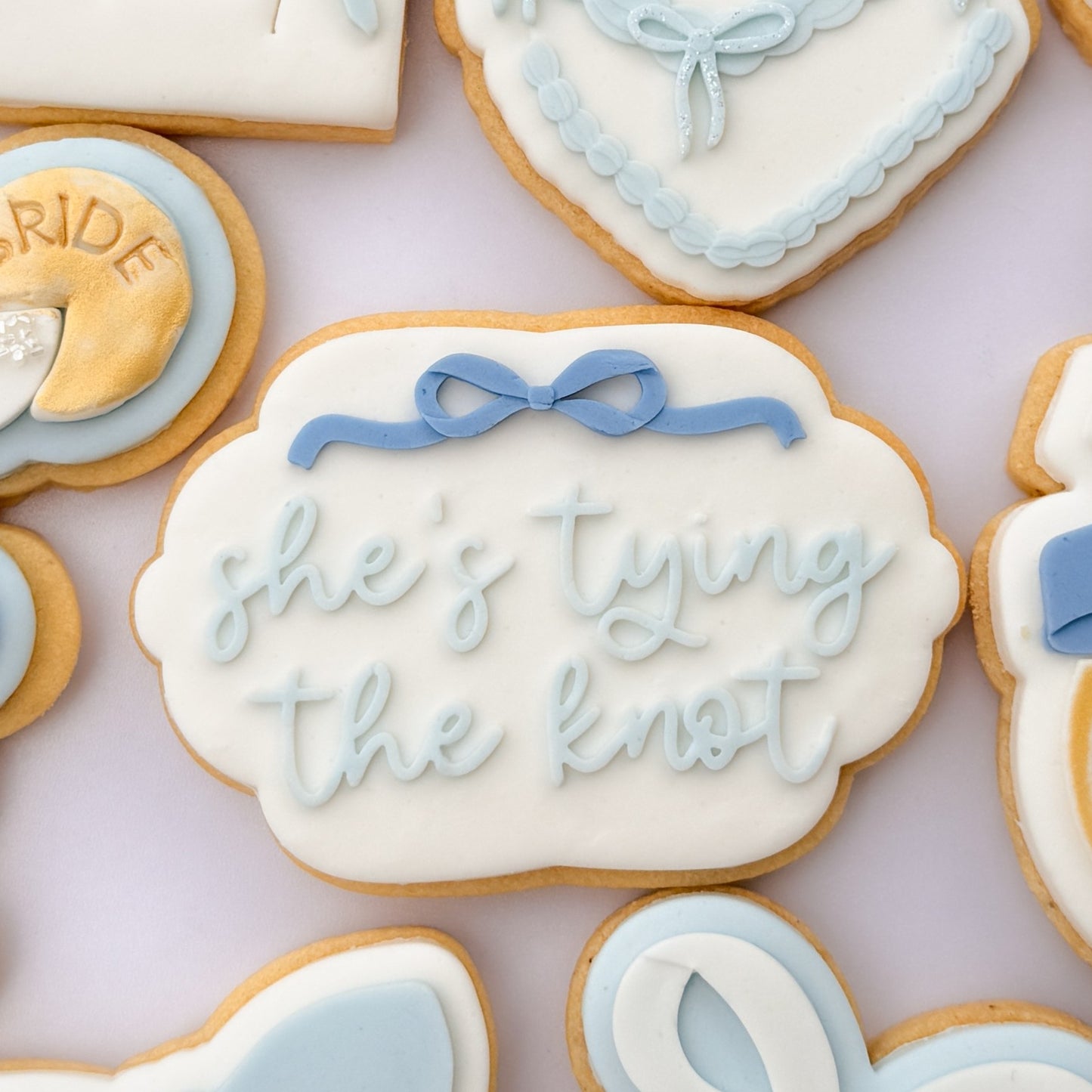 She's Tying the Knot Cookie Stamp & Cutter