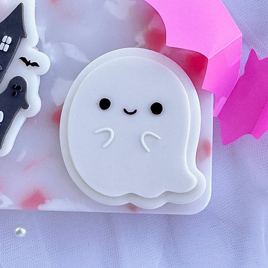 Happy Ghost Cookie Stamp & Cutter