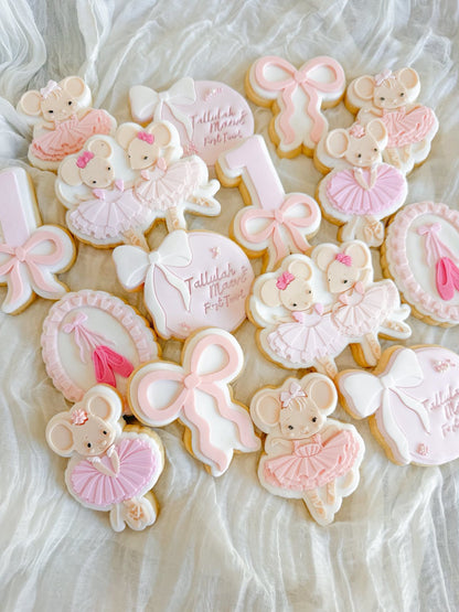 Ballerina Mouse (Arms Down) Cookie Stamp & Cutter