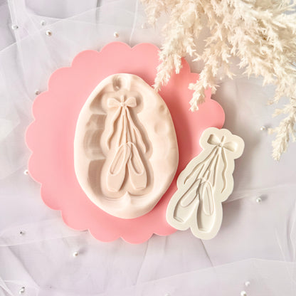 Ballet Slippers Cookie Stamp & Cutter