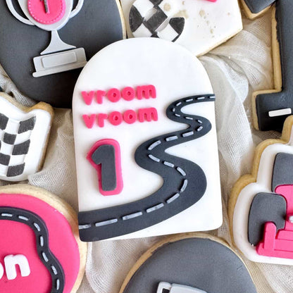 Winding Road Vroom Vroom Arch Cookie Stamp & Cutter