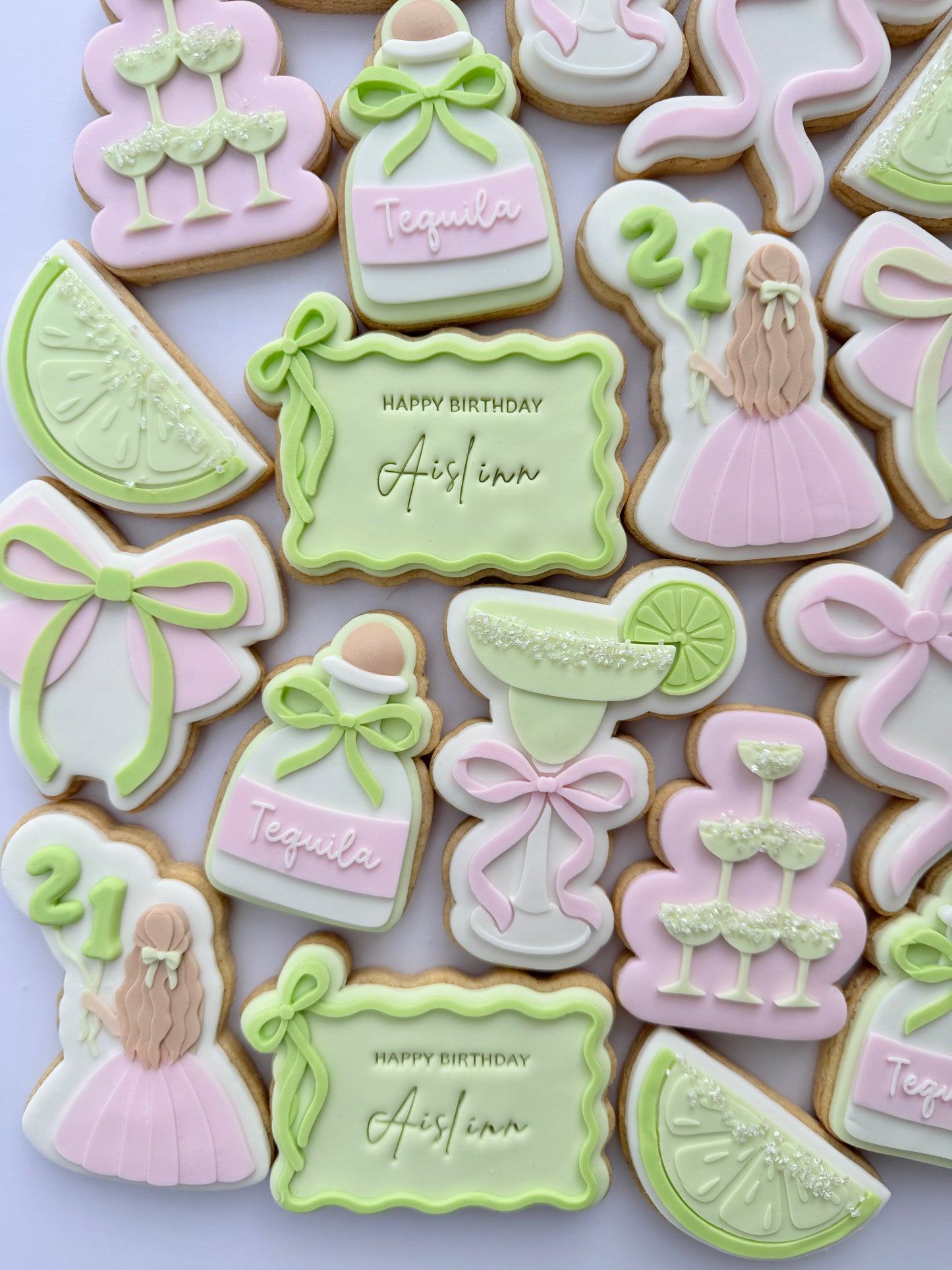 Tequila Bottle with Bow Cookie Stamp & Cutter
