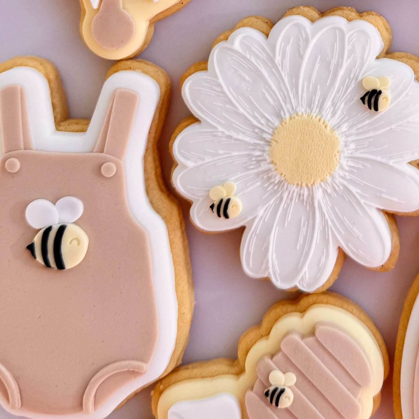 Micro & Tiny Bees Cookie Stamp Plates