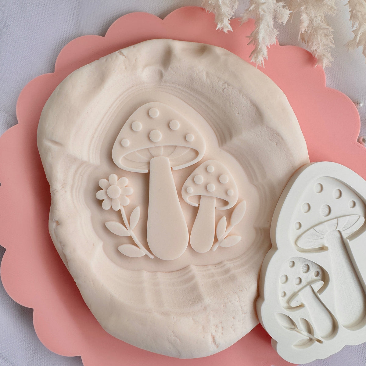 Toadstool Mushrooms Cookie Stamp & Cutter