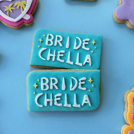 Bride Chella Text Cookie Stamp & Cutter