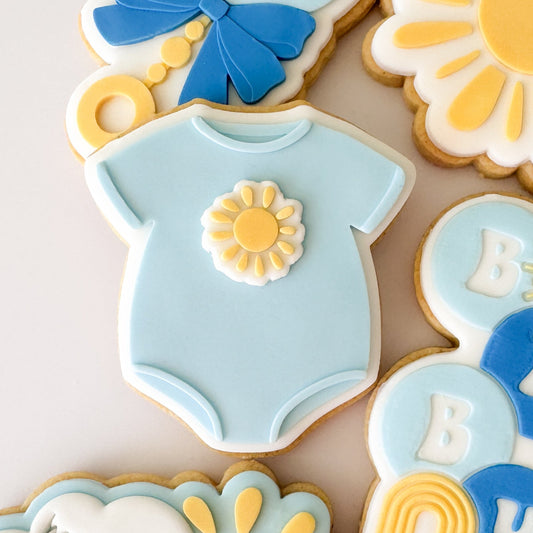 Simple Tshirt Baby Romper Cookie Stamp & Cutter