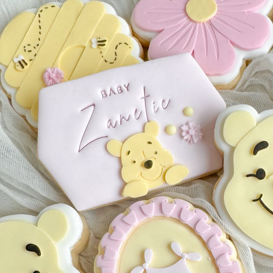Pooh Bear Peeking Face Cookie Stamp PLATE ONLY