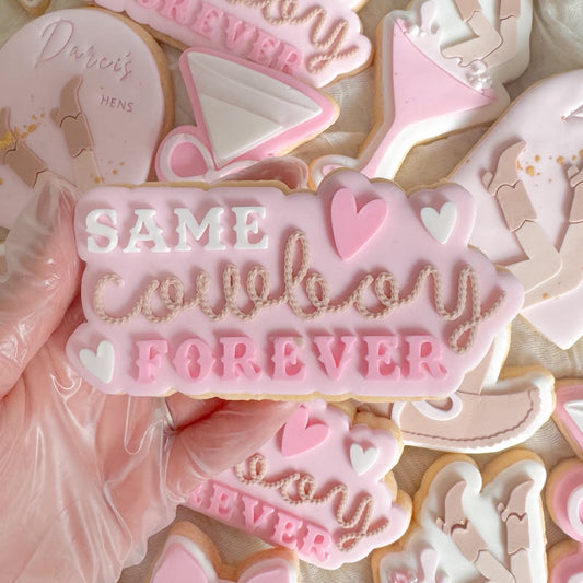 Same Cowboy Forever Cookie Stamp & Cutter