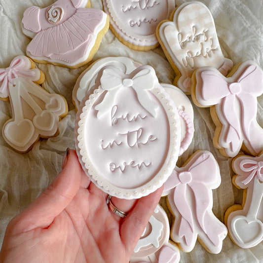 Bun in the Oven Mini Text Stamp