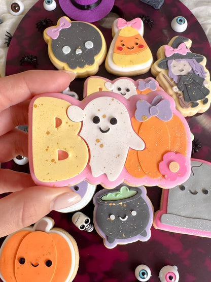 Boo Word Cookie Stamp & Cutter