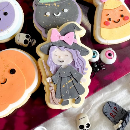 Witch Girl Cookie Stamp & Cutter