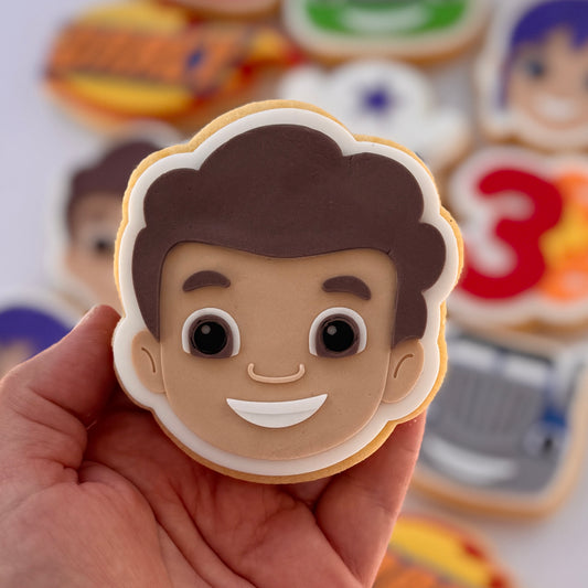 AJ Face (Blaze) Cookie Stamp & Cutter