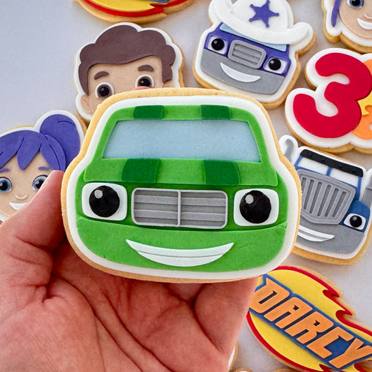 Pickle Face (Blaze) Cookie Stamp & Cutter