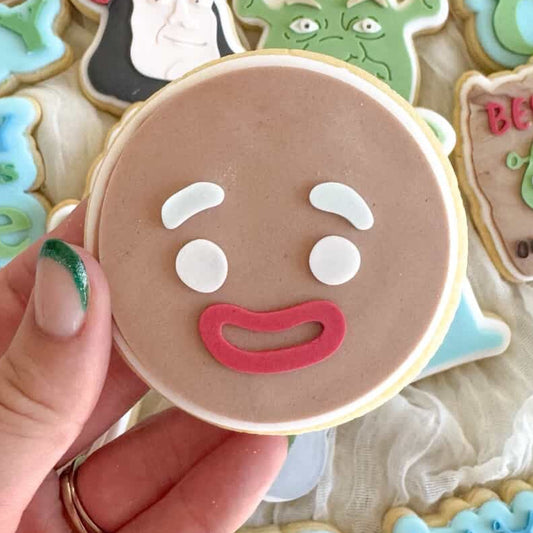 Gingerbread Face Cookie Stamp and Cutter