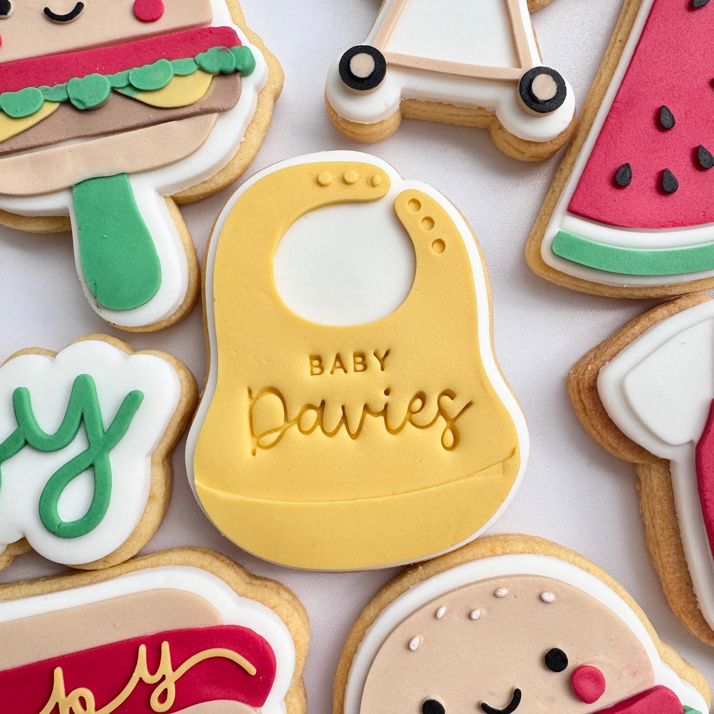 Silicone Bib Cookie Stamp & Cutter