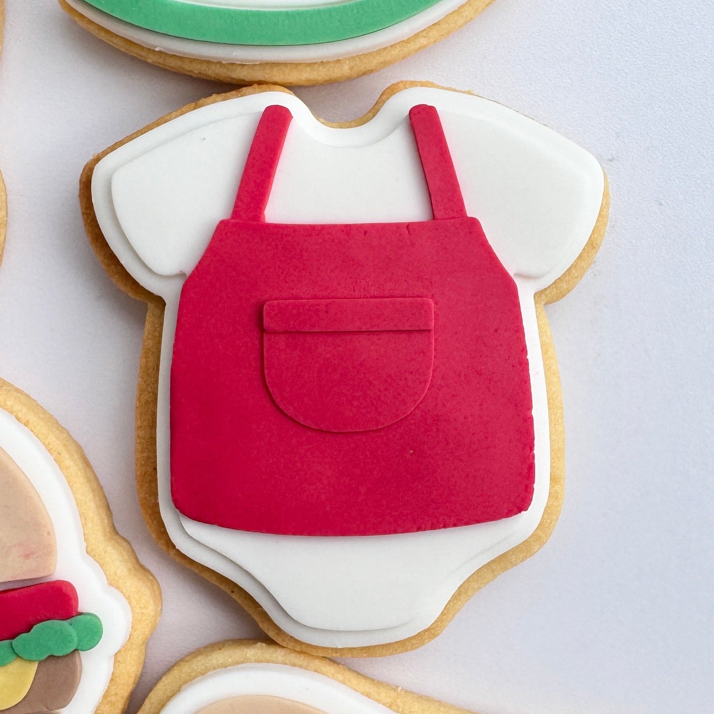 Baby Onesie with Apron Cookie Stamp & Cutter