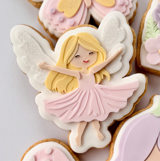 Cute Fairy Girl Cookie Stamp & Cutter