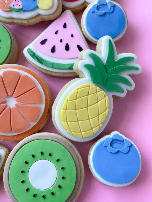 Pineapple Cookie Stamp & Cutter