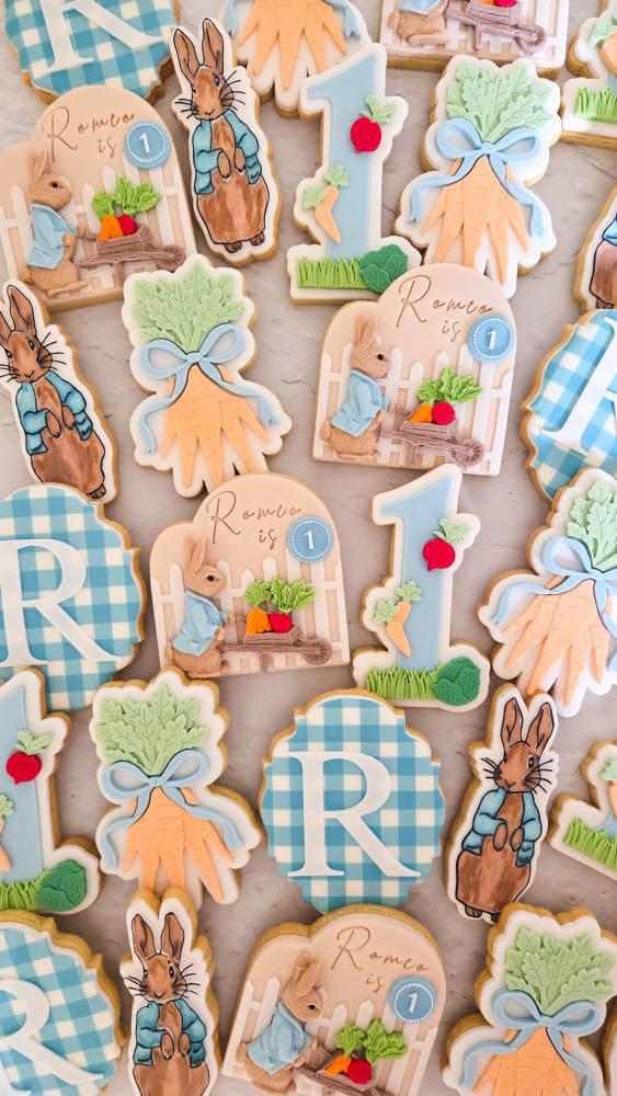 Carrot Bunch with Bow Cookie Stamp & Cutter