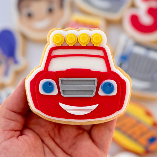 Blaze Face Cookie Stamp & Cutter