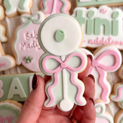 Simple Round Rattle Cookie Stamp & Cutter
