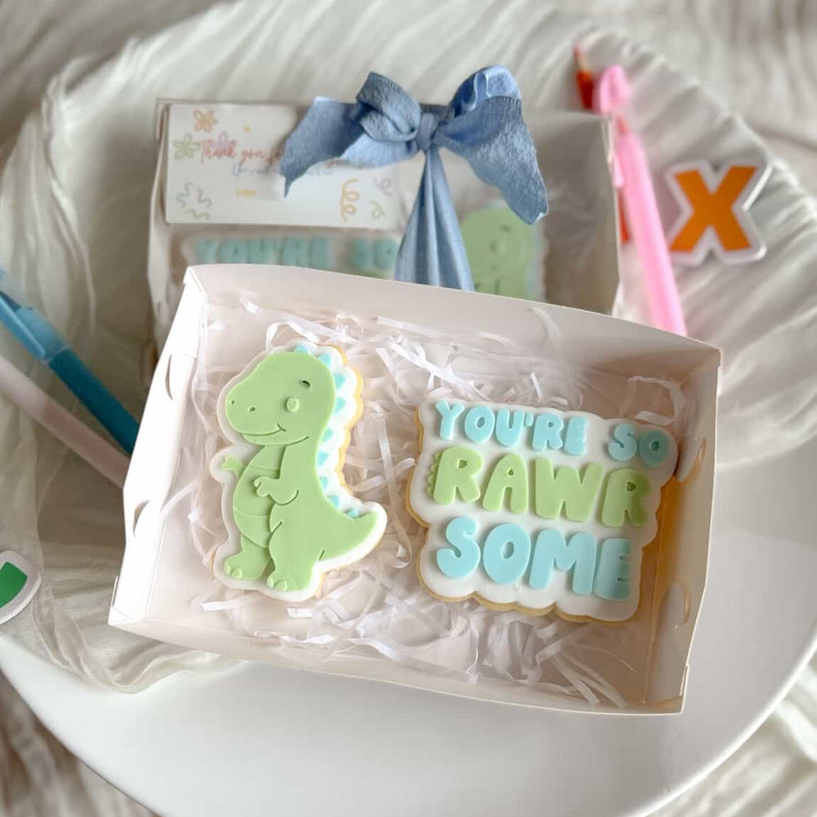 T-Rex Dinosaur Cookie Stamp & Cutter