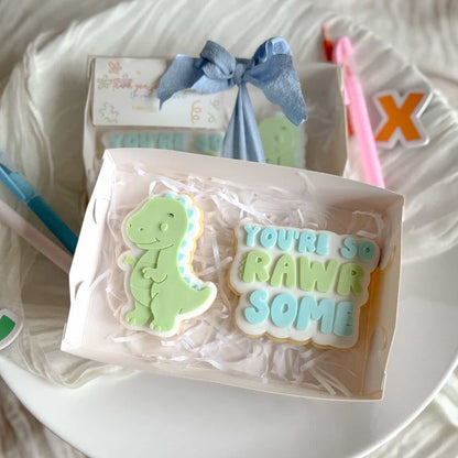 T-Rex Dinosaur Cookie Stamp & Cutter