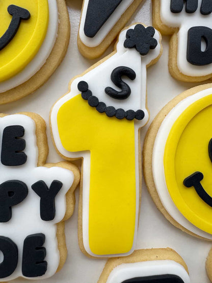 Number 1 with Party Hat Cookie Stamp & Cutter