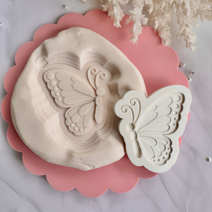 Side Profile Butterfly Cookie Stamp & Cutter