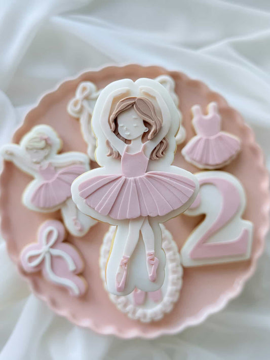 Ballerina (Hair Down) Cookie Stamp & Cutter