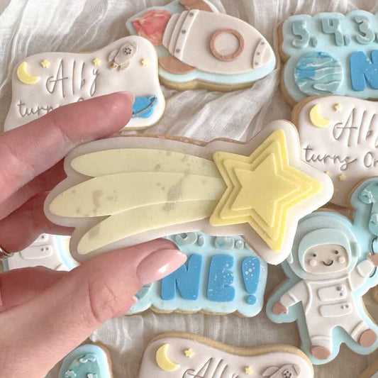 Shooting Star Cookie Stamp & Cutter