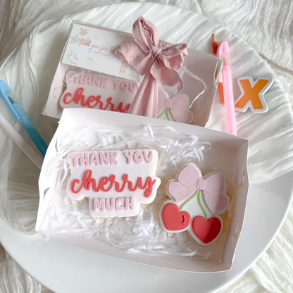 Thank You Cherry Much Cookie Stamp & Cutter