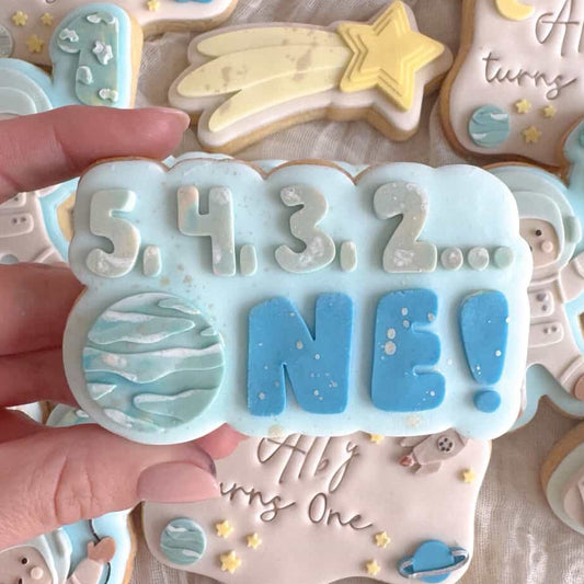 5, 4, 3, 2, ONE! Cookie Stamp & Cutter