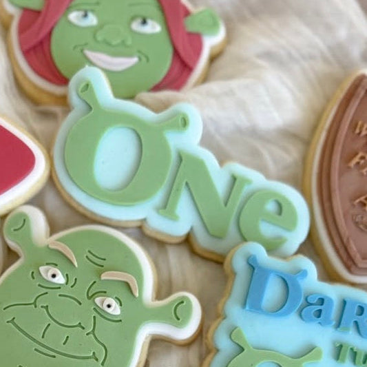 Shrek Ears Word One Cookie Stamp and Cutter