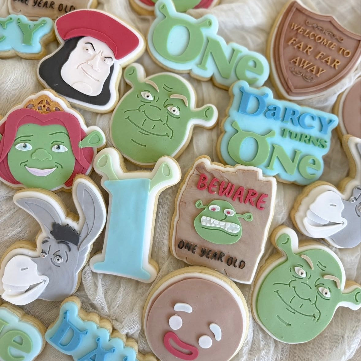 Shrek Ogre Face Cookie Stamp and Cutter
