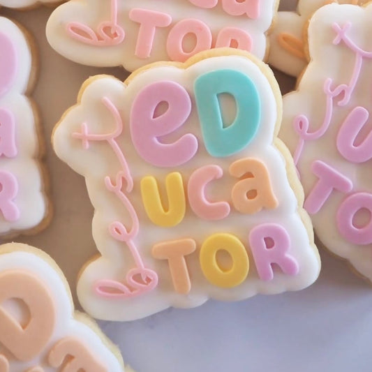 Best Educator Cookie Stamp & Cutter