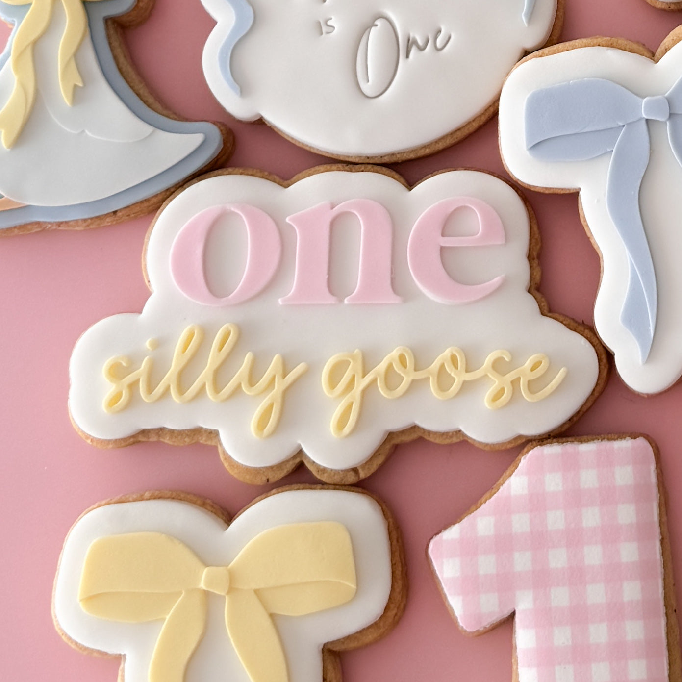 One Silly Goose Text Cookie Stamp & Cutter