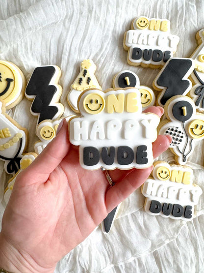 One Happy Dude Cookie Stamp & Cutter