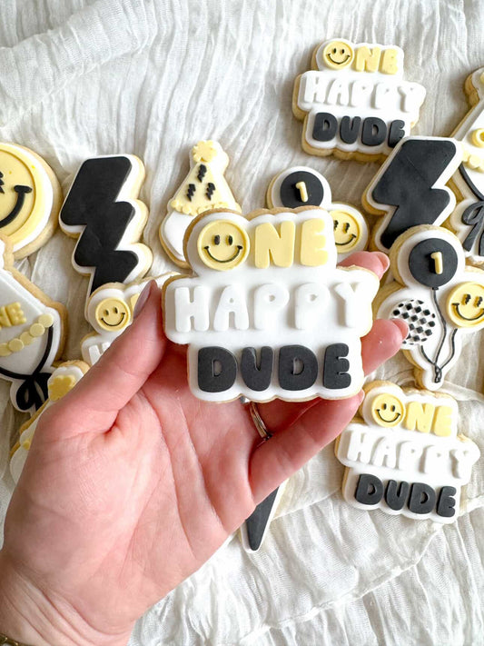One Happy Dude Cookie Stamp & Cutter