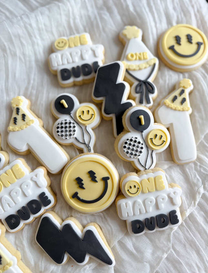Dude Balloon Bunch Cookie Stamp & Cutter