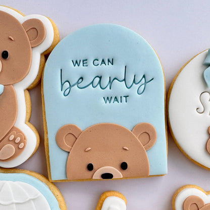 Teddy Bear Face Arch Cookie Stamp & Cutter