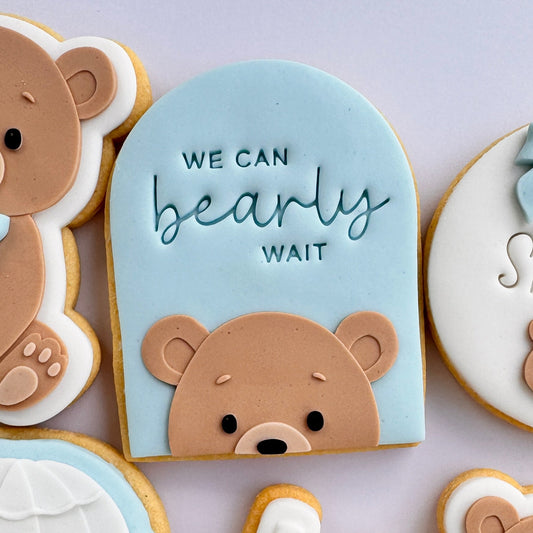 Teddy Bear Face Arch Cookie Stamp & Cutter
